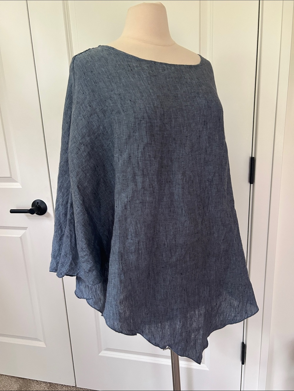 VIKOLINO Piscataway NJ one size OS European Washed Linen poncho